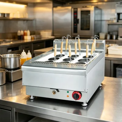 Countertop Electric Noodle Cooker Desktop 6 Basket Pasta Boiler Stainless Steel Noodle Cooking Machine for Noodle Restaurant