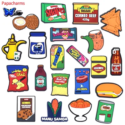New Snacks Shoes Charms for Shoe Flags  Shoes Charms