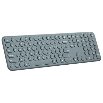 Bluetooth keyboard with round keys