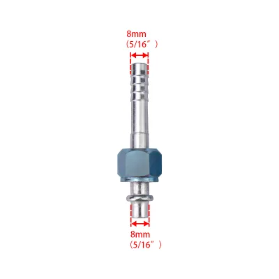 A/C Parts #6 8mm Straight O-Ring Female Barbed Fittings Thread 5/8"-18 A/C Air Conditioning Pipeline Hose 3/8 AC Accessories