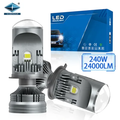 New Design NICEBONJOUR High Power 240W 24000LM 9-30V/12V 6500K Led Canbus V13 H4 H7 H11 Universal Fit Car Led Headlight