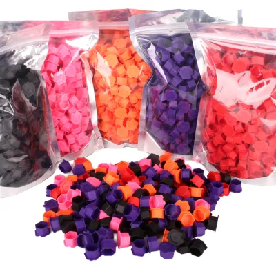 200pcs/bag Disposable Tattoo Silicone Ink Cup Permanent Makeup Pigment Holder Container Tattoo Ink Accessories