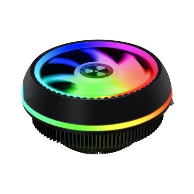 Computer Cpu Cooler Quiet 3 Pin Lga 775 1155 AMD Colorful LED RGB CPU Cooling Fan for Desktop