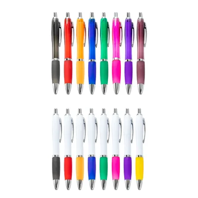 High Quality 1.0mm Multi-Color Plastic Ballpoint Pen Smooth Writing Lightweight for School Office Home Wholesale