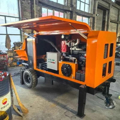 Tape Inclined diesel Concrete Transfer Pump Concrete Equipment