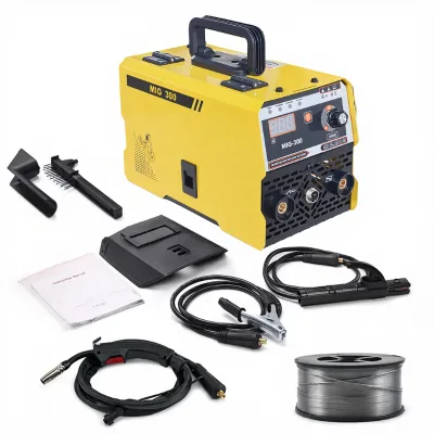 3 in 1 MIG/MMA/TIG Welder MIG-300 Gasless Welder 220V Compact Inverter Welding Machine No Gas