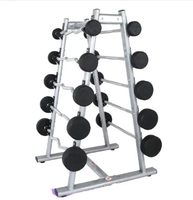 Hot Sale Chinese Factory Direct Sale Fixed Barbell Storage Rack for Straight and Curl Barbell Bars