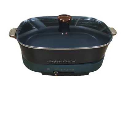 Electric Multi-function Pan Convenient Tabletop Electric Grill Electric Pan Cooker Heating Pan