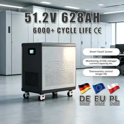 EU DDP Tax Free 51.2V 314Ah 300Ah 628Ah 15kWh 16kWh 32kWh LiFePO4 Lithium Battery Movable Home Solar Energy Storage System ESS