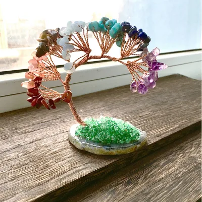 Factory Direct Sales Natural Gemstone Crystal Tree of Life Healing Tree of Life Crystal Fortune Tree