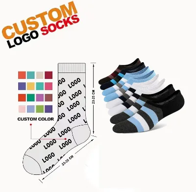 Wholesale Custom logo Cotton Running Sports Invisible Short Crew Socks