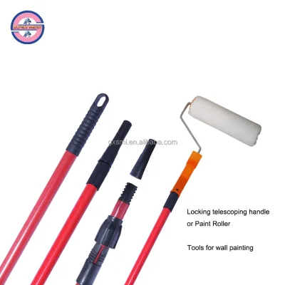 Household Cleaning Multifunction Extendable Metal Broom Handle for Roller Brushes