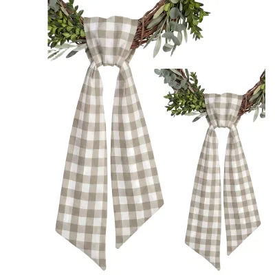 Hot Sale Wreath Sash 2 Pack for Front Door, Fall Thanksgiving Ribbon for Each Farmhouse Cabin Decor