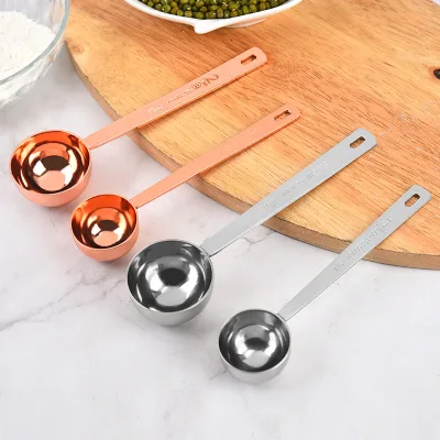 Kitchen Accessories Stainless Steel  Teaspoon 2.5ml 5ml Tea Spoon Coffee Spoon Measuring Spoon Long Teaspoon
