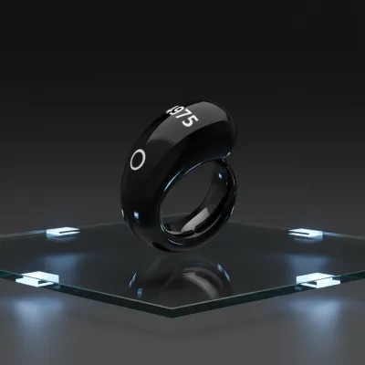 Smart Counter Premium ABS IP68 Waterproof Muslim Ring-999999 High-Precision Counts Alarm Clock App Control IOS OLED Display