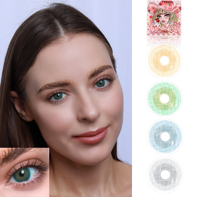Ice Cube Two Layer Circle Colors 14.2mm Natural Color Contact Lenses