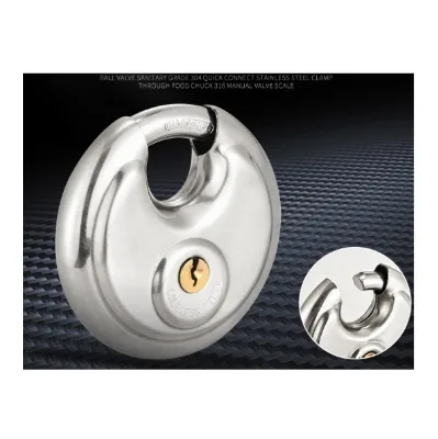 Circular lock/stainless steel padlock/outdoor waterproof, rust proof  and shear resistant padlock