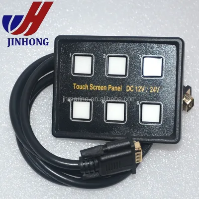 Switch Panel LED 12 Volt 6 Gang Membrane Panel Touch Control Panel