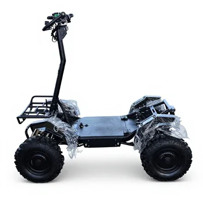 Eco Friendly Electric Off-road Scooter 4000W 4x4 Powrful Folding Electric Scooter With LED Headlight Signal Light and Tail Light