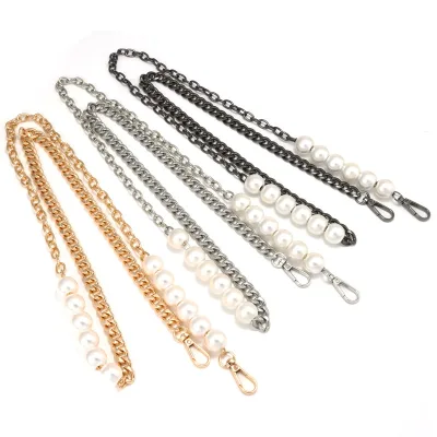 DIY Pearl Chain Single Buy Replacement Crossbody Underarm Metal Bag Strap Shoulder Accessory for Bags