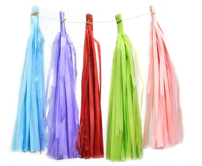 Wholesale Balloons Glitter Paper Tassel for Party Decoration Supplies Balloon Accessories Wedding Birthday Party Supplies Holi