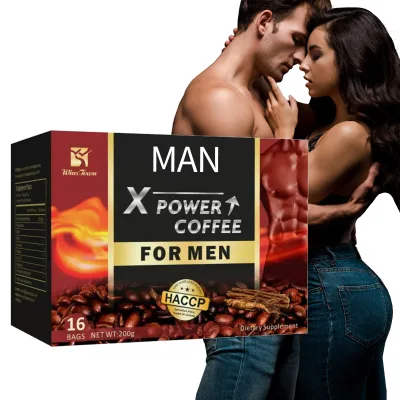 Natural Herbs Men Powder Energy Black Coffee Supplier Cream Flavored Coffee to Increase Energy and Improve Physical Strength