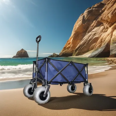 High Quality 9 Inch Balloon PU Inflatable Wheels Customizable OEM Support for Kayak Cart Trolley & Beach/Wagon Camping Cart