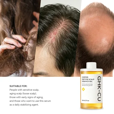 OEM Hair Root Strength Daily Care Blue Copper Peptide Scalp for Gel Liquid Anti-Hair Loss Anti-Age 200ml Natural Plant Base