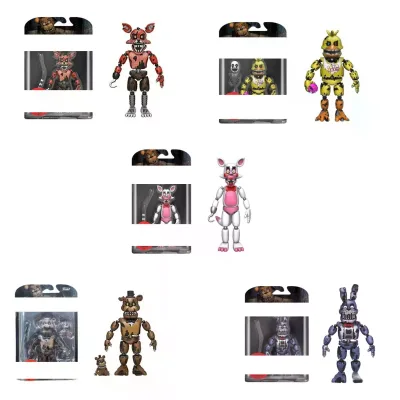 HY Bear Howth Freddy Balloon Joint Movable PVC Toy Set Freddy Chica Bonnie Joint Movable PVC Toy
