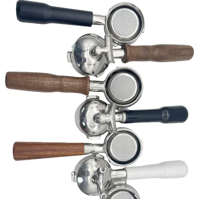 Custom Logo Espresso Portafilter 54/58mm 2/3 Ears Bottomless Double Spouts Espresso Coffee Portafilter