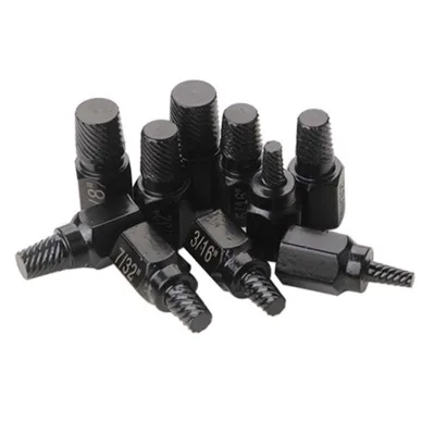 10pcs Damaged Screw Extractor Set Broken Mutilated Screw Nut Extractor Hexagon Broken Screw Nut Extractor Remover Tool