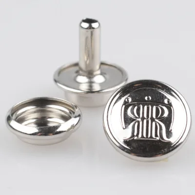 Wholesale Eco-Friendly Durable 201# Nickel-Free Lead-Free Metal Ring Snap Buttons 201# Nickel-Free Lead-Free Metal Ring Button