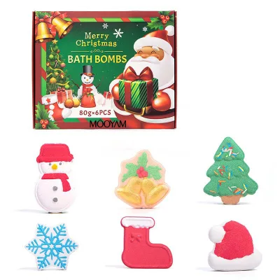 Private Label Custom Organic Bath Bomb Natural Christmas Gift Sets Wholesale Manufacturer Bath Bombs