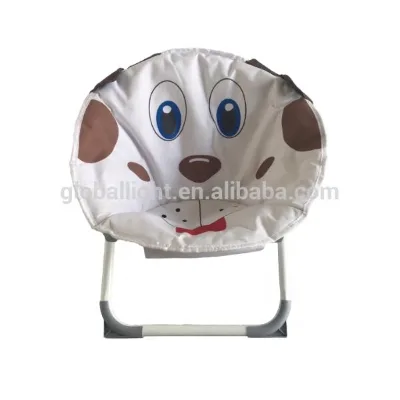 2019 New Lovely Dog Small Round Moon Chair for Children/Kids Folding Moon Chair