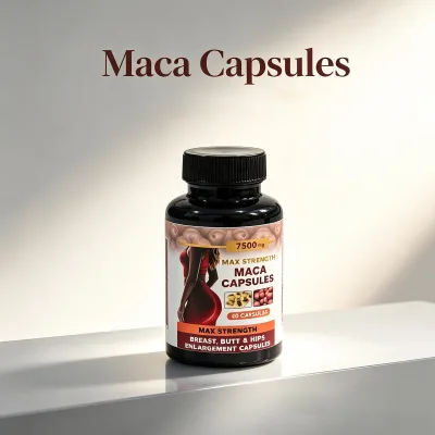 Premium Maca Capsules 7500mg Max Strength Natural Maca Root Extract Supplement 60 Capsules OEM Private Label Dietary Supplement