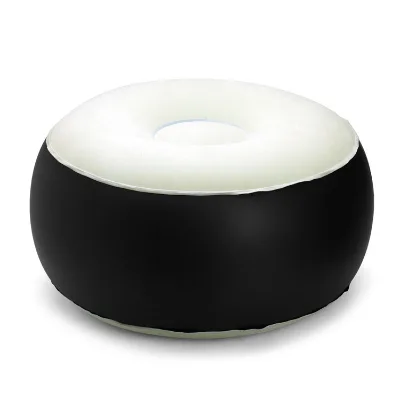 Outdoor Travel Round Stool Seat Indoor Portable Foot Rest Pouf Inflatable Stool