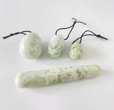 postpartum recovery women use natural stone massage yoni egg and wand for vagina firming