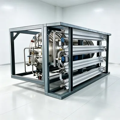 High Quality Low-Temp Liquid Storage Tank Horizontal 1.4Mpa Liquid Oxygen Tank Price for Biological Research