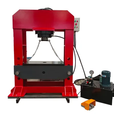 DONGMAX 50T 100T 150T Heavy Duty Steel Plate Electric Press Machine with Full protection Gantry Press