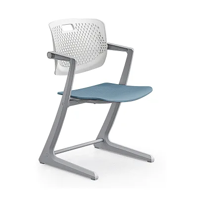 Modern Durable Steel-plastic PP School Furniture-Student Desks and Chairs-Single-person Classroom Chairs