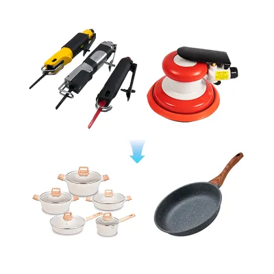 Pneumatic Sandpaper Machine Polished Cookware Polishing Machine Efficient and Durable Grinding Machine Round Dustproof