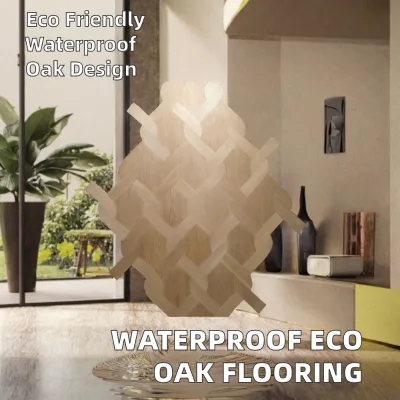 AIO Versailles Smooth Surface Brushed Finish Traditional Design Oak Flooring Engineered Wood Multi-Ply Parquet Villa Waterproof