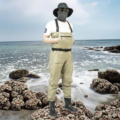 Histar 210D Nylon+PVC Material Breathable Waterproof High Quality 210D NYLON CHEST WADER Professional Fishing Wader