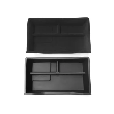 Tesla ABS Seat Under Flocking Storage Box with Partition for Model Y 2019-2022