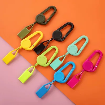 Factory Wholesale Retractable Badge Reel Clipper Lighter Holder Customized Logo Premium Lighter Simplicity Leash Lighter