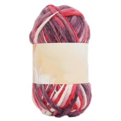 Yarn Craftsman 1.3NM/1 100% Wool Yarn Autumn and Winter DIY Short-distance Section Dyed Chunky Fancy Big Belly Yarn 50g Ball
