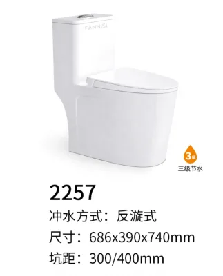 Wholesale New Shape Siphon Wc with Good Flush Function One-piece Toilet