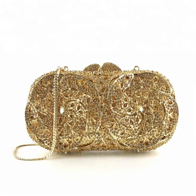 Ladies Luxury Crystal Evening Clutch Handmade in Guangzhou Occi OC3704