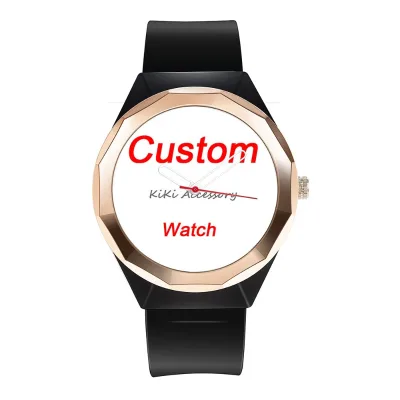 Customizable Logo & Pattern DIY Wristwatch 38mm Alloy Case Quartz Movement Low MOQ Engraved Personalized Picture Watch