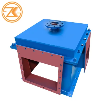 Zhengkang Pneumatic Air Slide Diverter Valve Three-way Powder Reversing Valve XZ Series Air Slide Conveyor Cement Fly Material